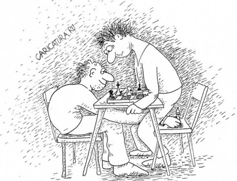 фракция  Порошенко и фракция Яценюка играют в шахматы.